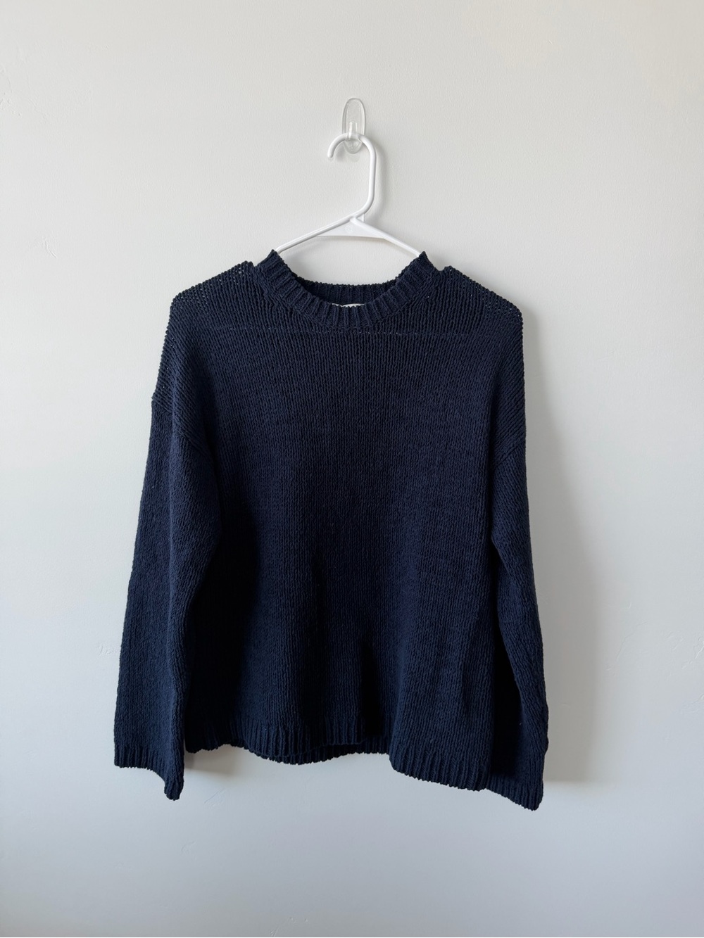 Abercrombie & Fitch Navy Chunky Knit Crewneck Sweater XS